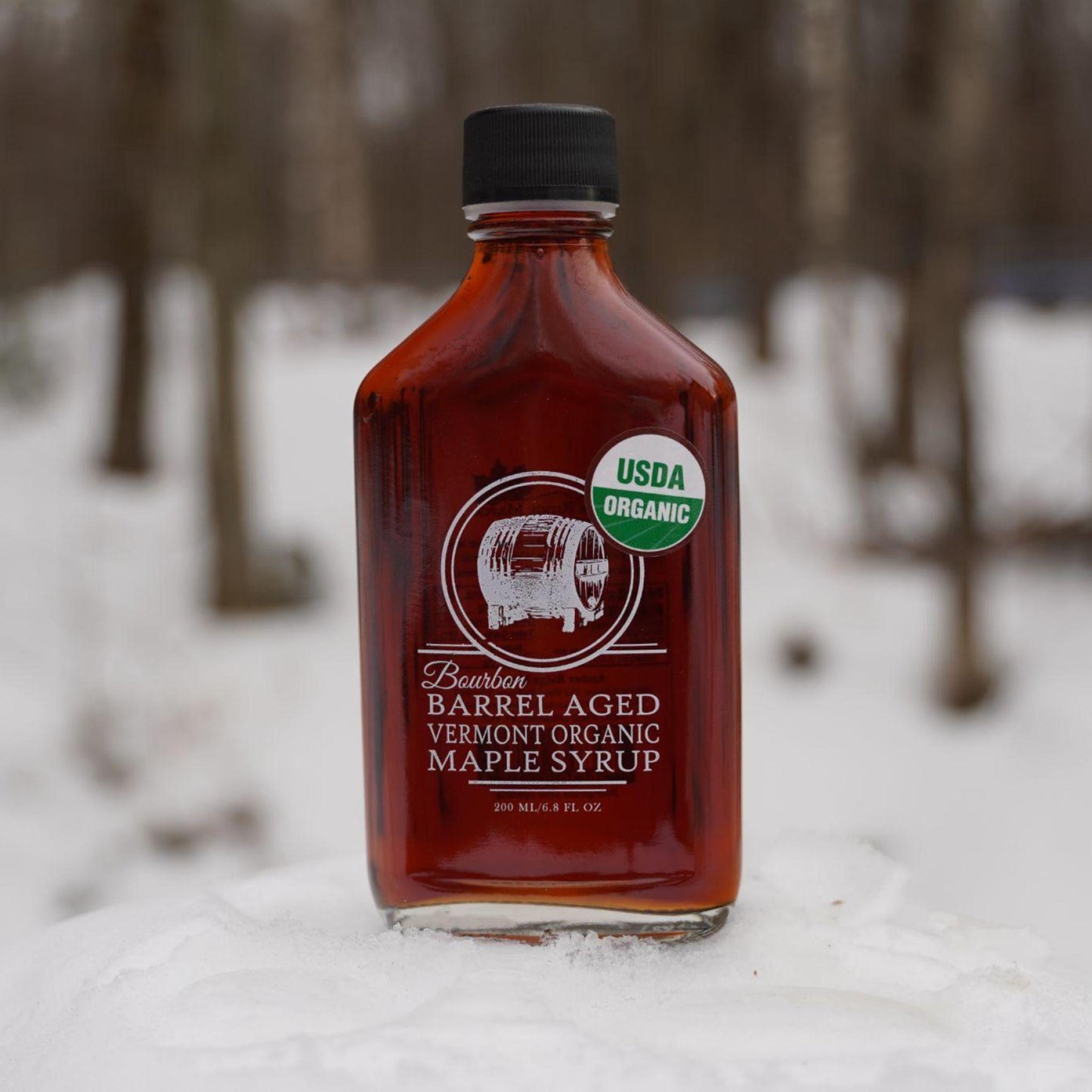 Barrel Aged Vermont Organic Maple Syrup